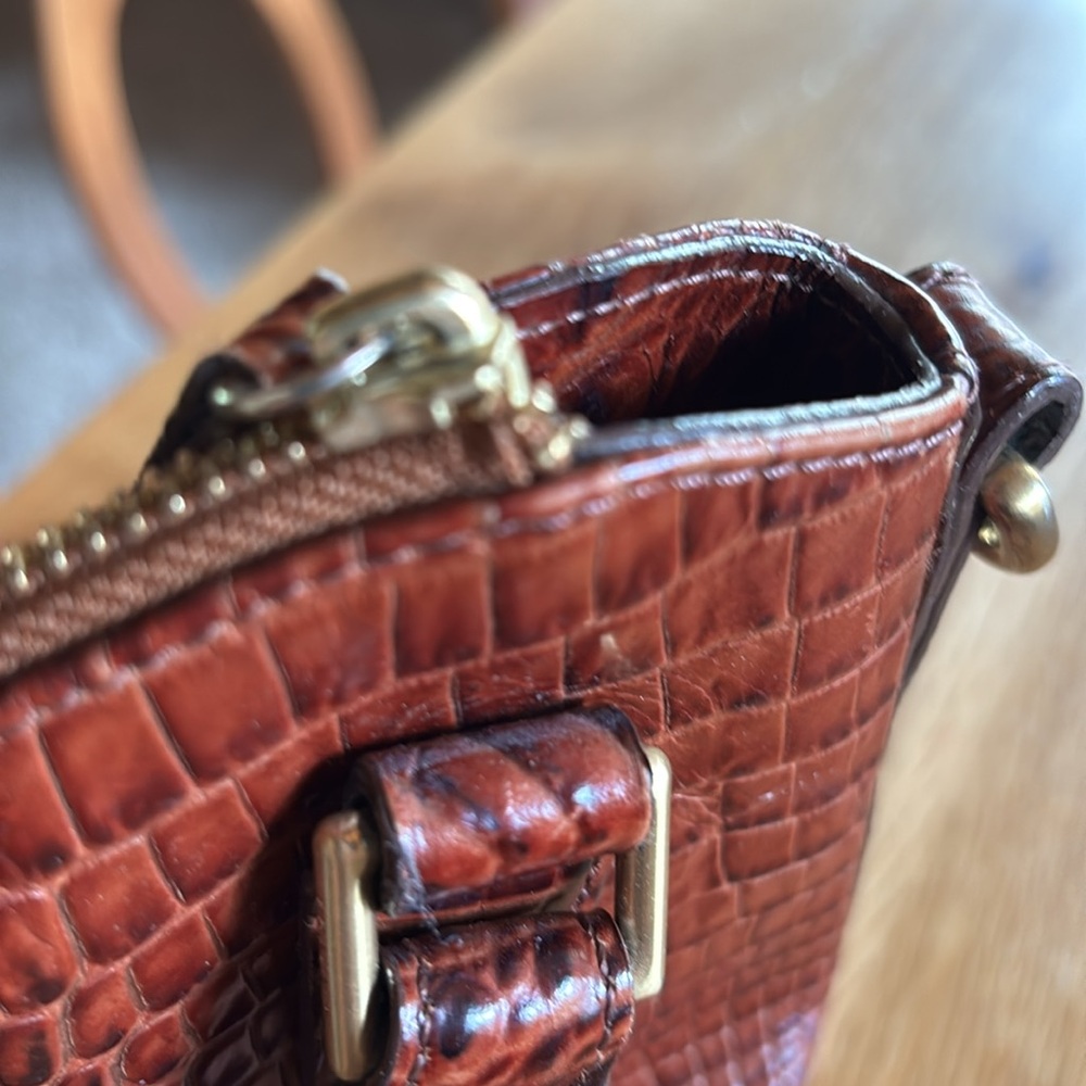 Brahmin Pecan Crossbody Melbourne - Croc-Embossed - Picture 8 of 10